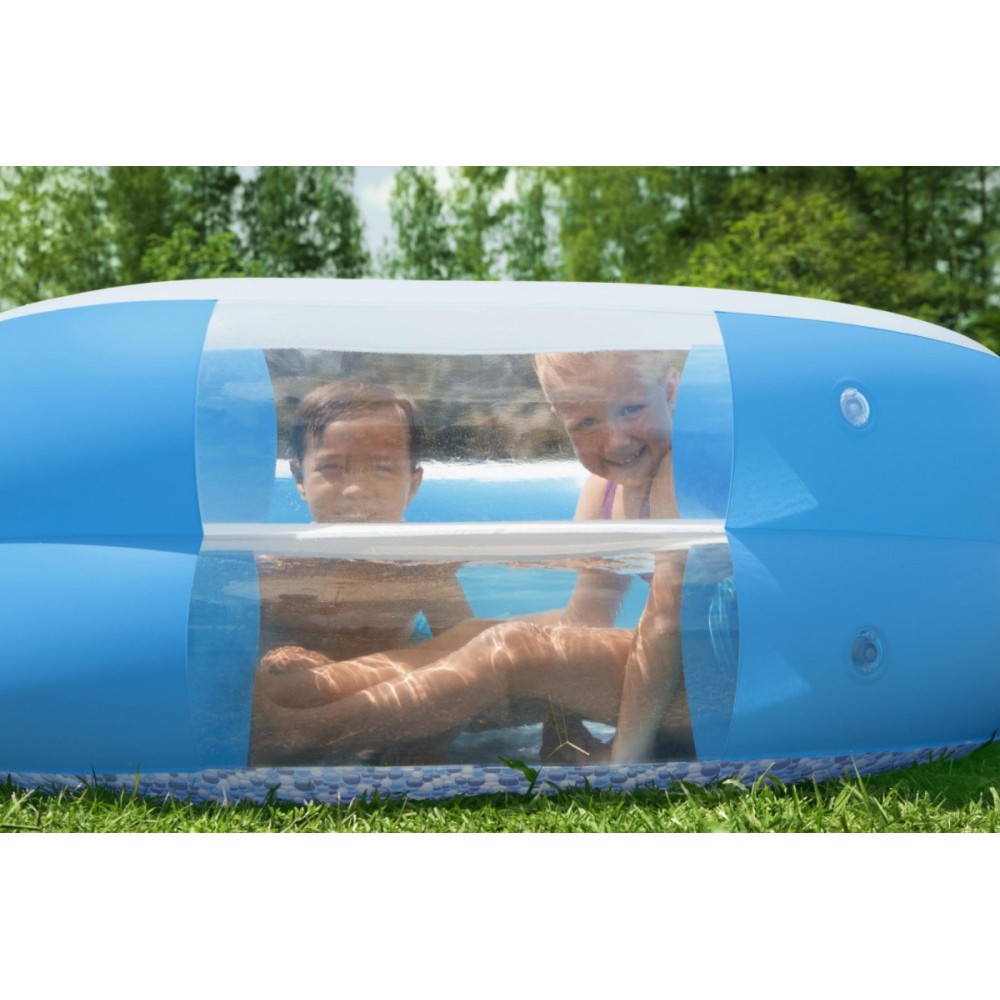 Bestway 54409 Detský Nafukovací bazén so sedačkami a oknom 270cm x 198cm