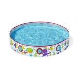 Bestway Detský Samonosný bazén 152 cm x 25 cm Podmorský svet s okienkami