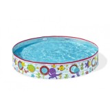Bestway Detský Samonosný bazén 152 cm x 25 cm Podmorský svet s okienkami