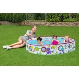 Bestway Detský Samonosný bazén 152 cm x 25 cm Podmorský svet s okienkami