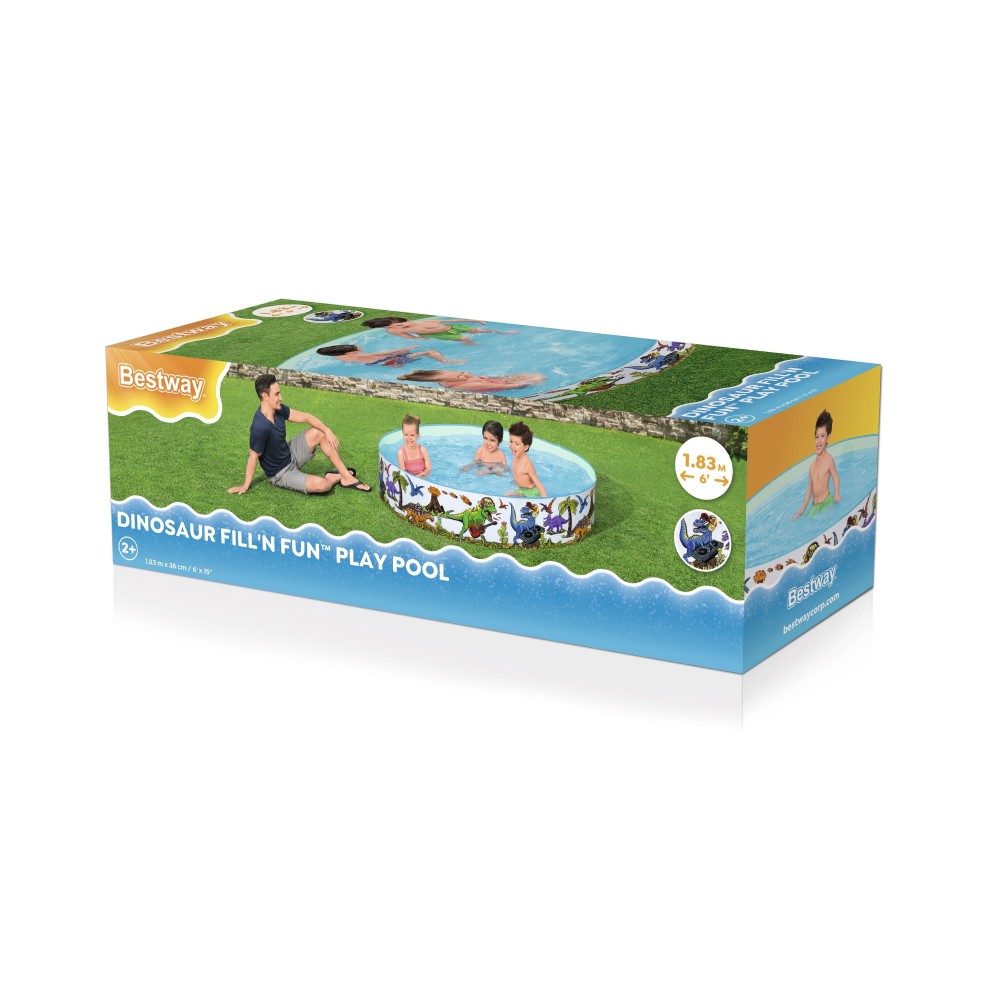 Bestway 55022 Samorozkladací Detský bazén Dinosaurus 183cm