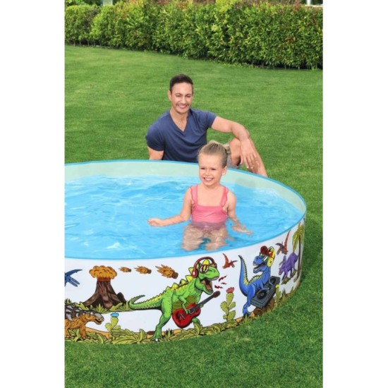 Bestway 55022 Samorozkladací Detský bazén Dinosaurus 183cm