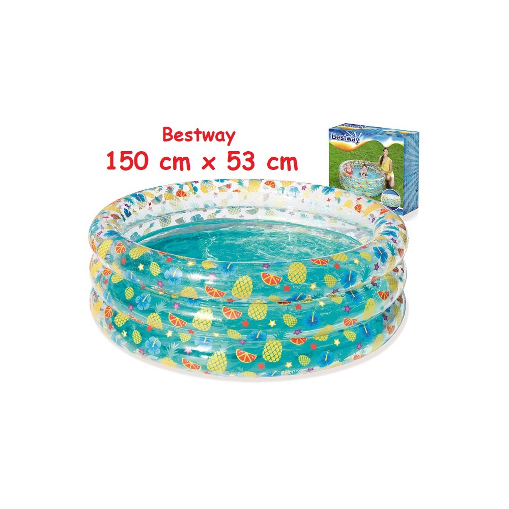 Bestway 51045 Nafukovací okrúhly bazén pre deti Ovocie 150 cm x 53 cm