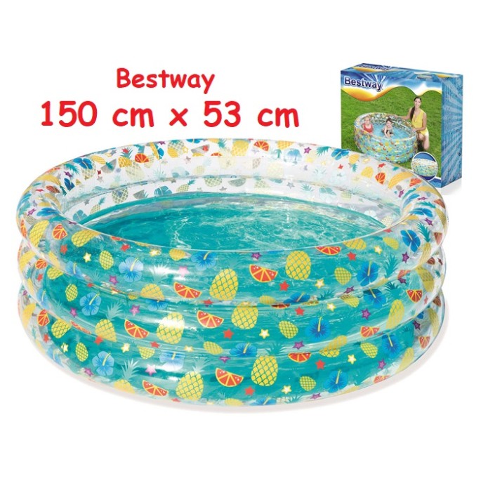 Bestway 51045 Nafukovací okrúhly bazén pre deti Ovocie 150 cm x 53 cm