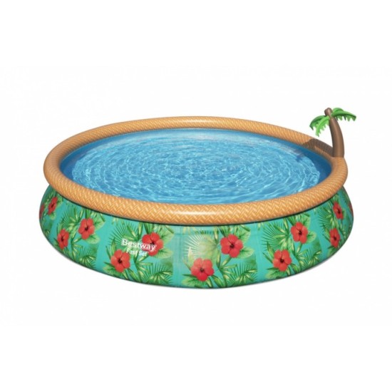 BESTWAY Fast Set Paradise Palms Bazén 457 x 84 cm, kartušová filtrácia 57416