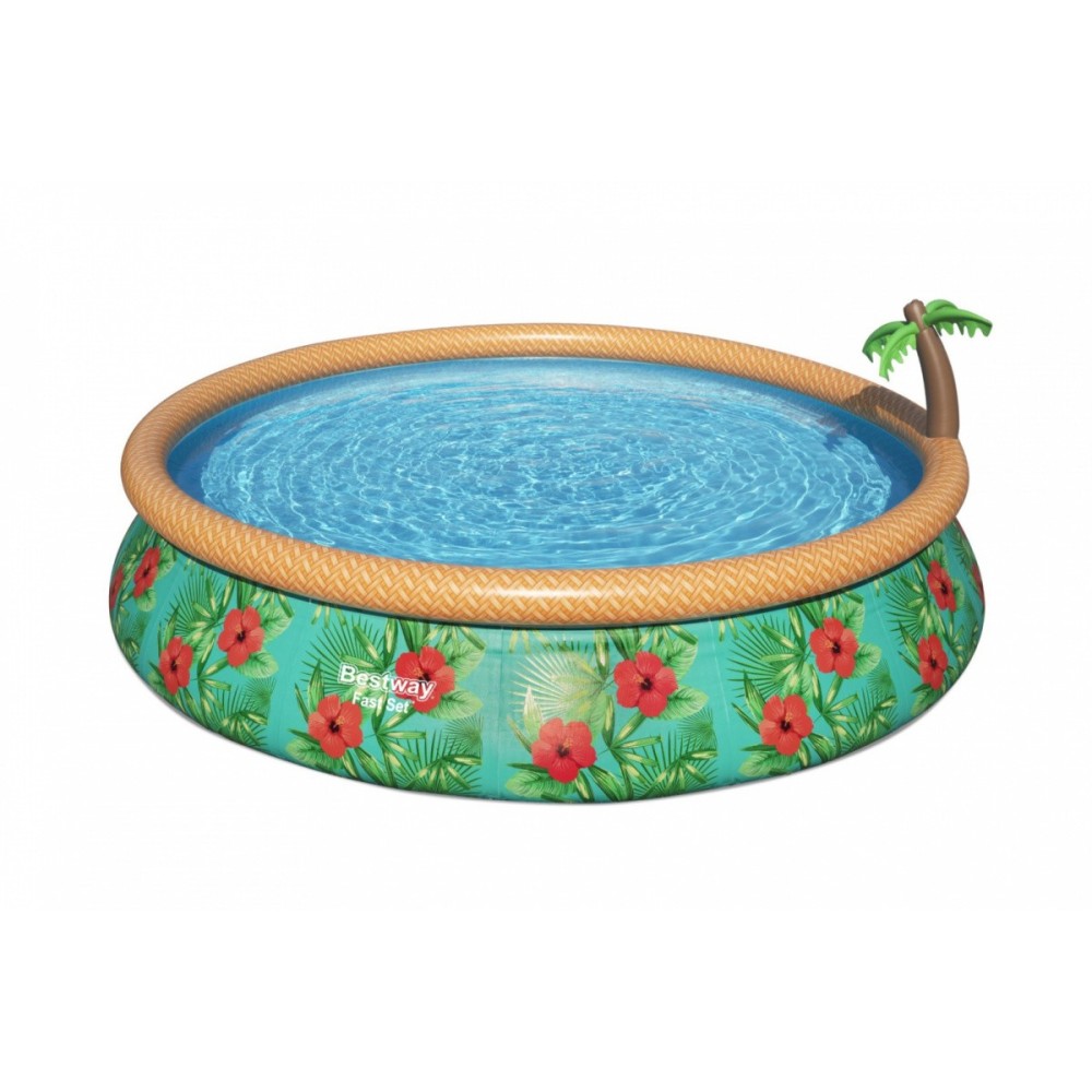 BESTWAY Fast Set Paradise Palms Bazén 457 x 84 cm, kartušová filtrácia 57416
