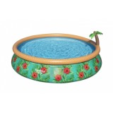 BESTWAY Fast Set Paradise Palms Bazén 457 x 84 cm, kartušová filtrácia 57416