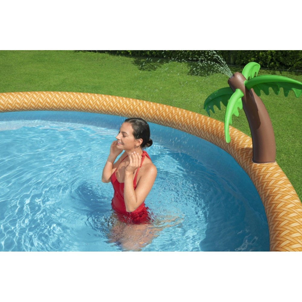 BESTWAY Fast Set Paradise Palms Bazén 457 x 84 cm, kartušová filtrácia 57416