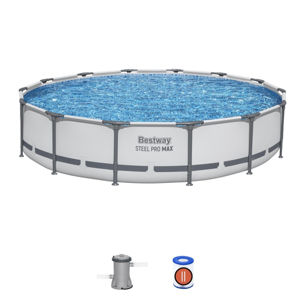 Bestway 56595 Bazén s kovovou konštrukciou STEEL-PRO 427cm x 84cm + filtračné čerpadlo