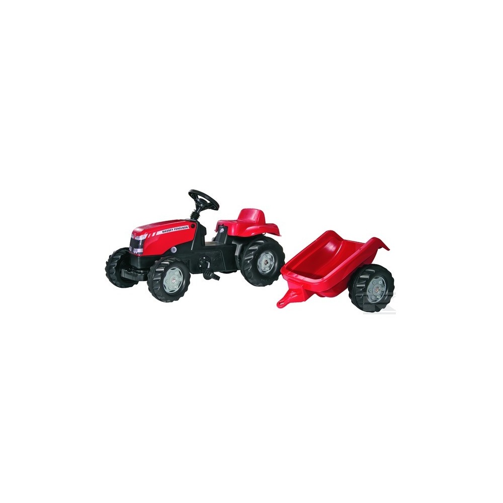 Rolly Toys Šľapací traktor Massey Ferguson + vlečka