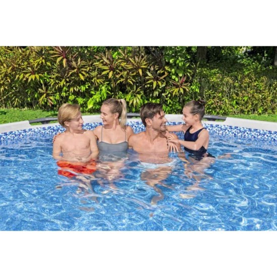 Bestway 56438 BAZÉN s Kovovou konštrukciou 6v1 457cm x 122cm + rebrík + filtračné čerpadlo + plachta