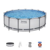 Bestway 56438 BAZÉN s Kovovou konštrukciou 6v1 457cm x 122cm + rebrík + filtračné čerpadlo + plachta