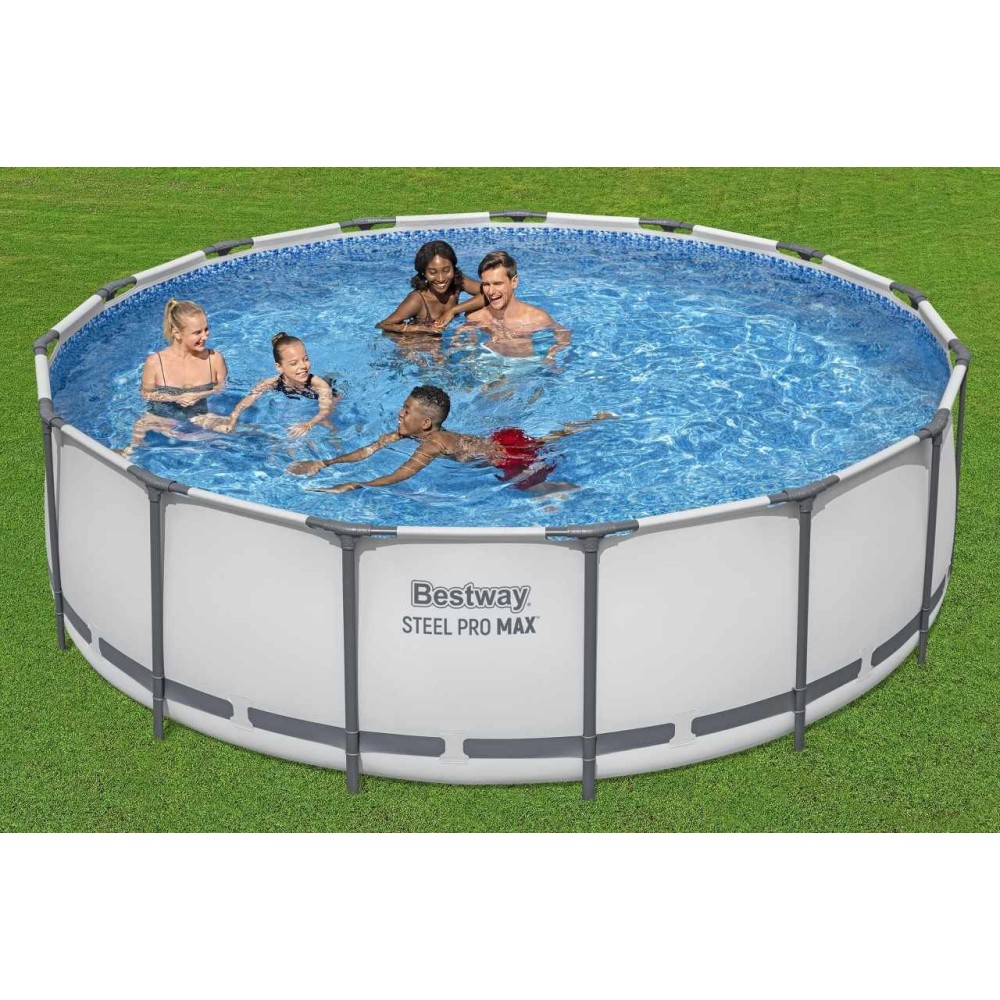 Bestway 56438 BAZÉN s Kovovou konštrukciou 6v1 457cm x 122cm + rebrík + filtračné čerpadlo + plachta