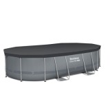 Bestway 56448 Bazén s kovovou konštrukciou POWER STEE FRAME 488 x 305 x107cm s filtračným čerpadlom, plachtou a rebríkom