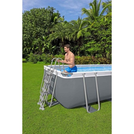 Bestway 56670 Bazén s Kovovou konštrukciou Steel Pro MAX 488x244x122cm + filtračné čerpadlo + rebrík + plachta
