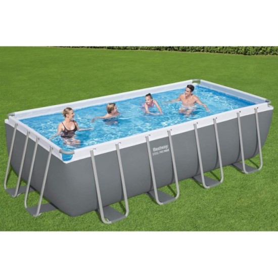 Bestway 56670 Bazén s Kovovou konštrukciou Steel Pro MAX 488x244x122cm + filtračné čerpadlo + rebrík + plachta