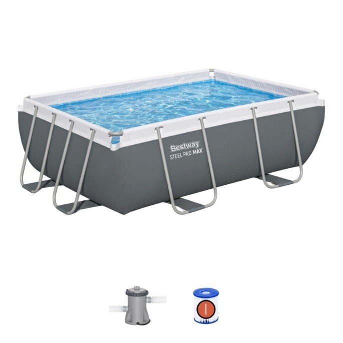 Bestway 56629 Bazén s Kovovou konštrukciou Steel Pro MAX 282x196x84cm s filtračným čerpadlom 1249 l/h