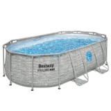 Bestway 56714 Bazén s kovovou konštrukciou Power Steel Swim VISTA 427 cm x 250 cm x 100 cm + čerpadlo + rebrík + plachta 