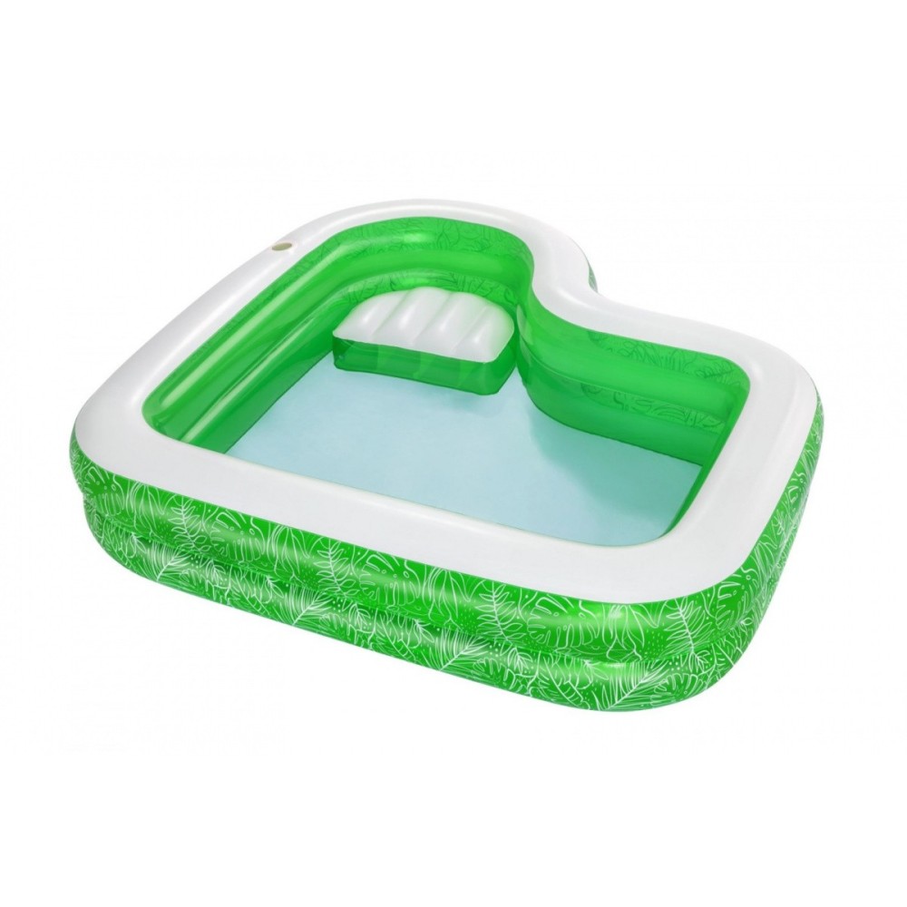 Bestway Detský Nafukovací bazén so sedadlom Tropical Paradise 231 cm x 231 cm