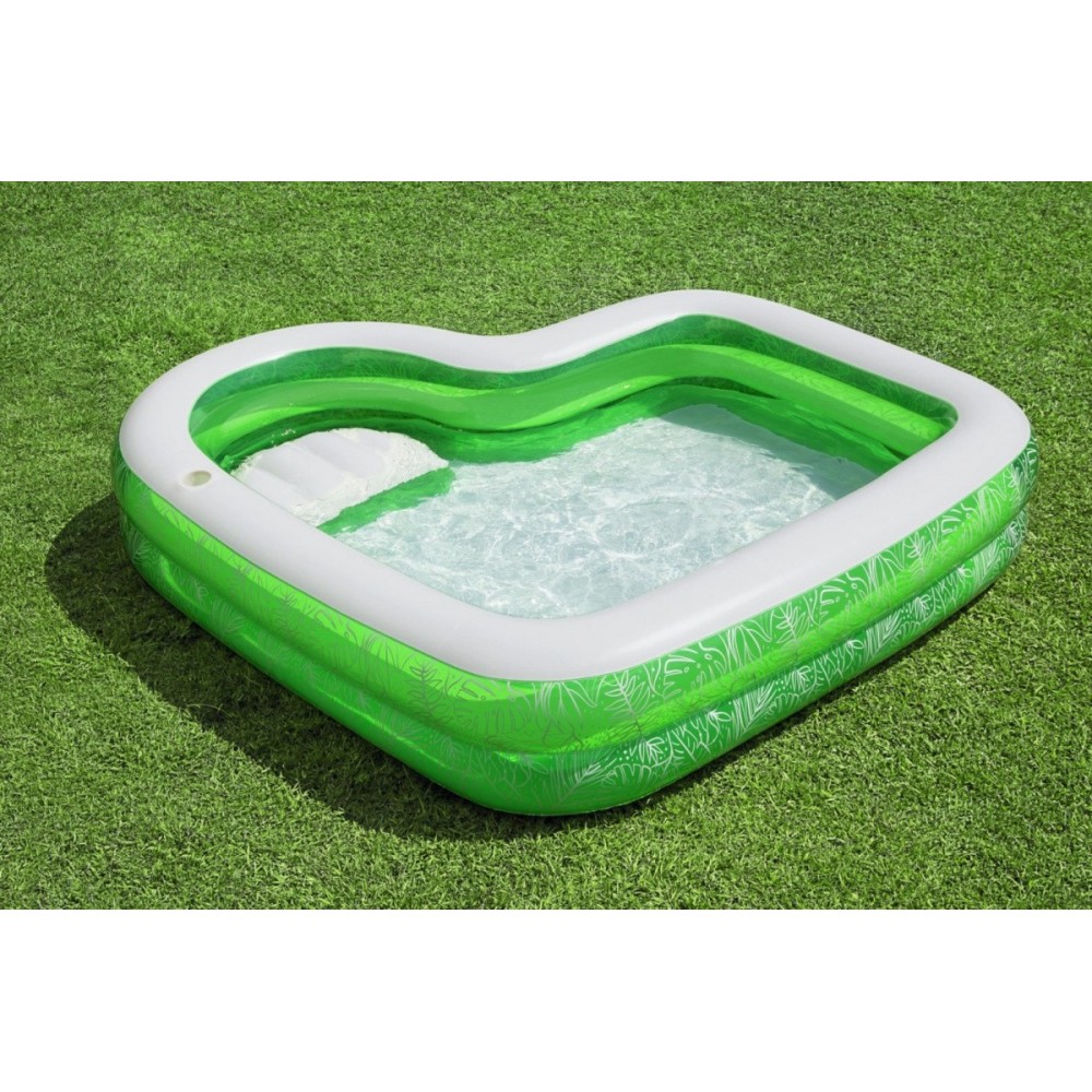 Bestway Detský Nafukovací bazén so sedadlom Tropical Paradise 231 cm x 231 cm