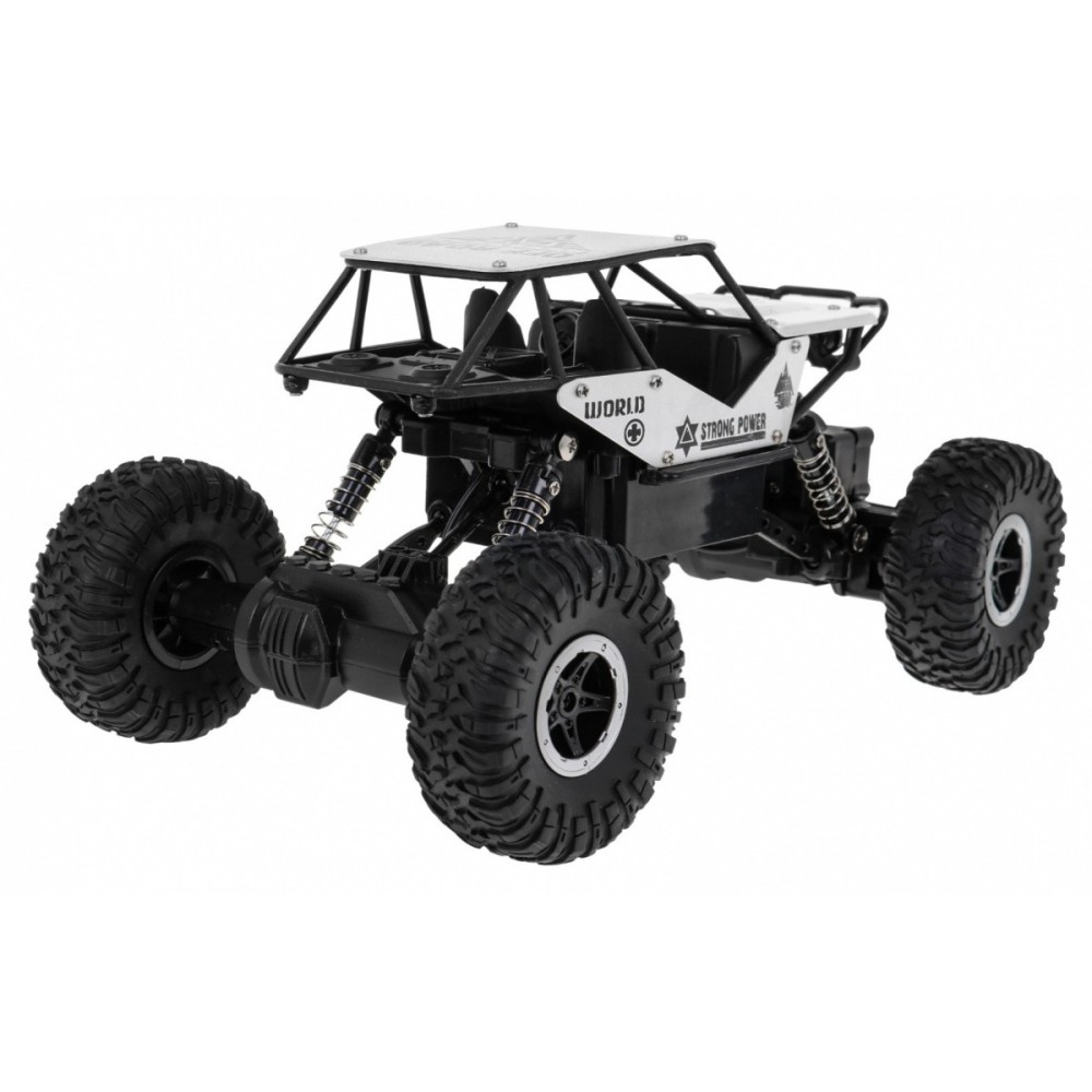 JOKO RC Autíčko Jeep Crawler Monster 1:18 4x4, dosah 40m, strieborné