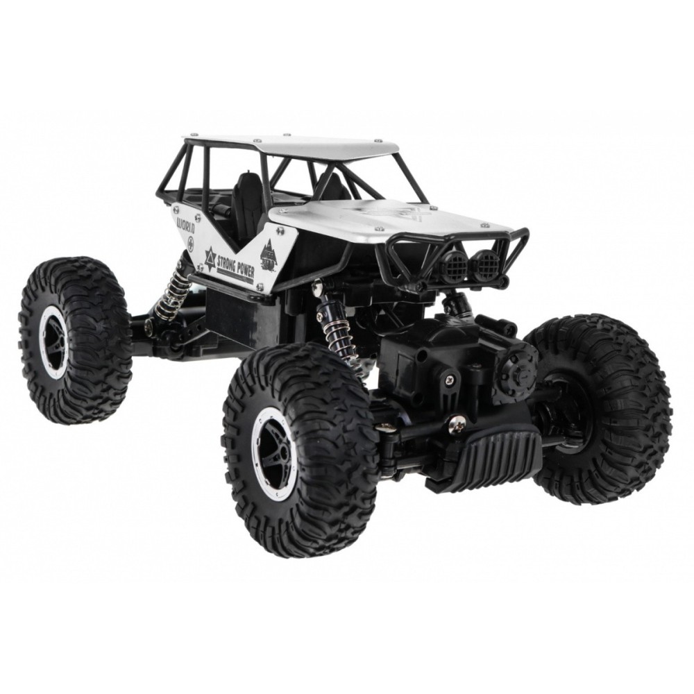 JOKO RC Autíčko Jeep Crawler Monster 1:18 4x4, dosah 40m, strieborné