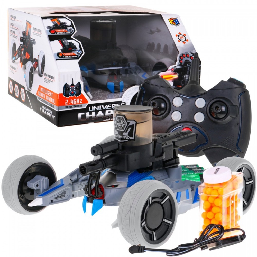 JOKO RC Autičko na diaľkové ovládanie Crawler, funkcia strieľania guličiek + Laser + 150 guličiek