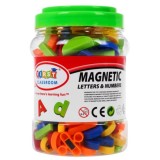 JOKO Magnetická abeceda a čísla + magnetky na skladanie Postavičiek, Domov 128ks