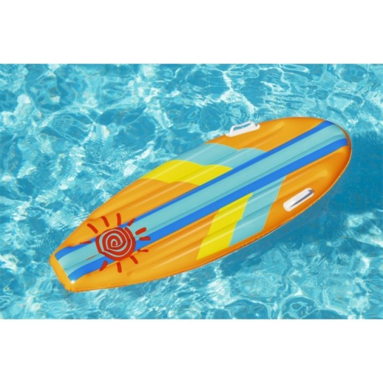 Bestway 42046 Nafukovačka v tvare Nafukovacej dosky Sunny Surf 114 cm x 46 cm, oranžová