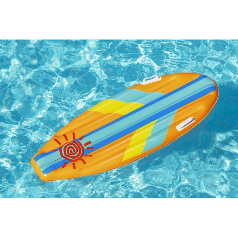 Bestway 42046 Nafukovačka v tvare Nafukovacej dosky Sunny Surf 114 cm x 46 cm, oranžová