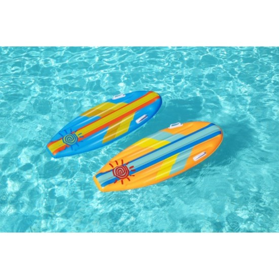 Bestway 42046 Nafukovačka v tvare Nafukovacej dosky Sunny Surf 114 cm x 46 cm, oranžová