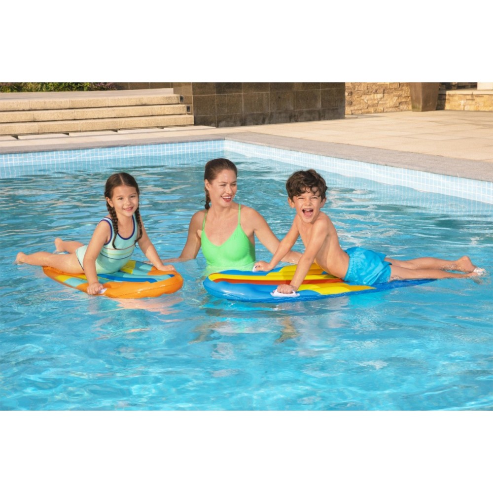 Bestway 42046 Nafukovačka v tvare Nafukovacej dosky Sunny Surf 114 cm x 46 cm, oranžová
