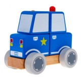JOKO Skladačka Drevené Policajné auto s kolesami