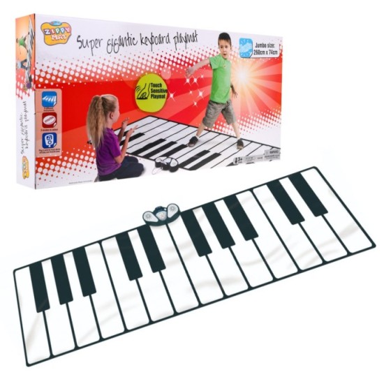 JOKO Veľká Hracia podložka koberec, veľké piáno, klavír s nahrávaním 2,6m MP3