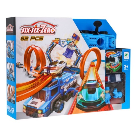 JOKO Vystreľovacia závodná dráha pre deti + Auto meniace farbu + vystreľovač