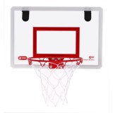 JOKO Basketbalový kôš na dvere s loptou a pumpou, priesvitný Basketball Table