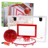 JOKO Basketbalový kôš na dvere s loptou a pumpou, priesvitný Basketball Table