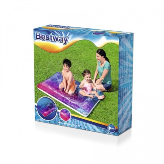 BESTWAY 52290 Vodný matrac Fontána, vodná podložka so striekajúcou vodou 130 x 90 cm