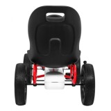 ABARTH Šľapacia motokára s voľnobehom, penové kolesá, biela