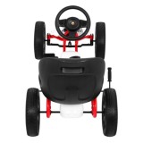 ABARTH Šľapacia motokára s voľnobehom, penové kolesá, biela