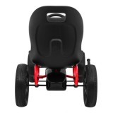 ABARTH Šľapacia motokára s voľnobehom, penové kolesá, čierna