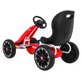 ABARTH Šľapacia motokára s voľnobehom, penové kolesá, červená