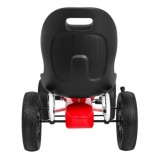 ABARTH Šľapacia motokára s voľnobehom, penové kolesá, červená