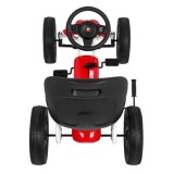 ABARTH Šľapacia motokára s voľnobehom, penové kolesá, červená