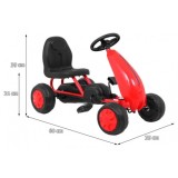 JOKO Šľapacia motokára pre najmenších, červená