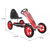 JOKO Šľapacia Motokára s nafukovacími kolesami F8-1, s voľnobehom, nosnosť 60kg, od 5 do 12 rokov, červená