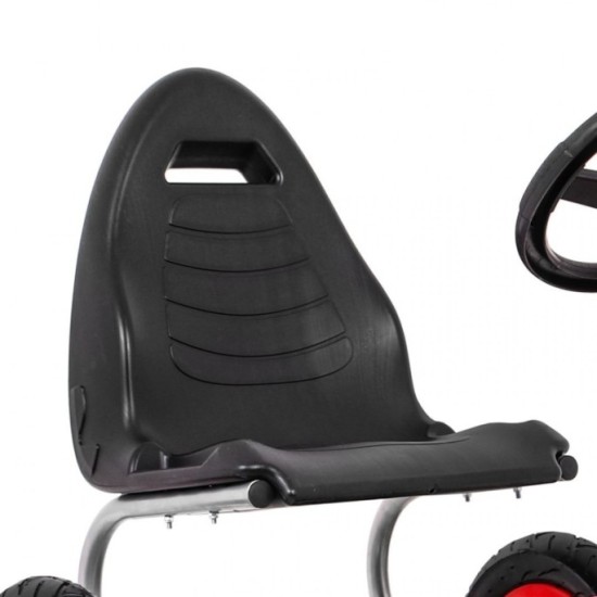 JOKO Šľapacia Motokára s nafukovacími kolesami F8-1, s voľnobehom, nosnosť 60kg, od 5 do 12 rokov, červená