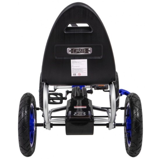 JOKO Šľapacia Motokára s nafukovacími kolesami F8-1, s voľnobehom, nosnosť 60kg, od 5 do 12 rokov, modrá