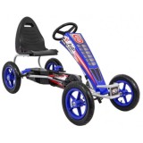 JOKO Šľapacia Motokára s nafukovacími kolesami F8-1, s voľnobehom, nosnosť 60kg, od 5 do 12 rokov, modrá