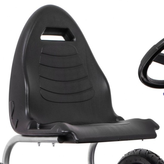 JOKO Šľapacia Motokára s nafukovacími kolesami F8-1, s voľnobehom, nosnosť 60kg, od 5 do 12 rokov, modrá